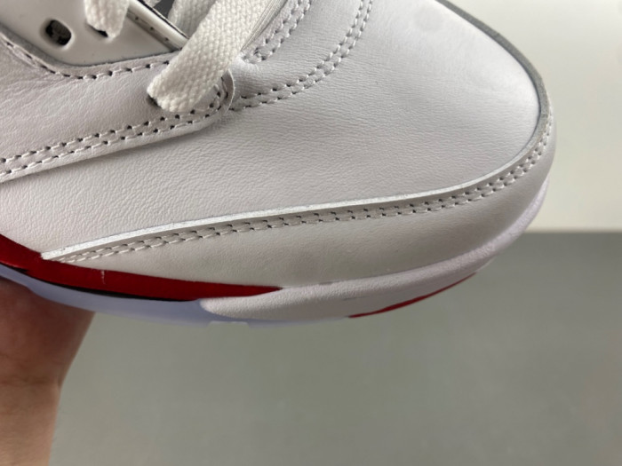 Air Jordan 5 Fire Red Black Tongue 2025 HQ7978-101