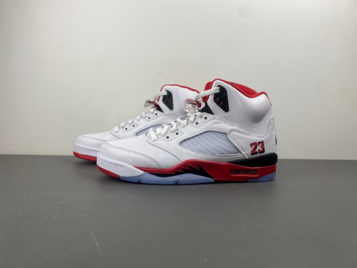 Air Jordan 5 Fire Red Black Tongue 2025 HQ7978-101